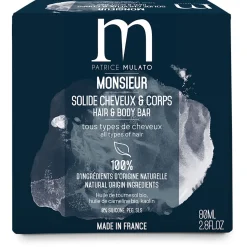 Shampooing solide cheveux et corps Monsieur