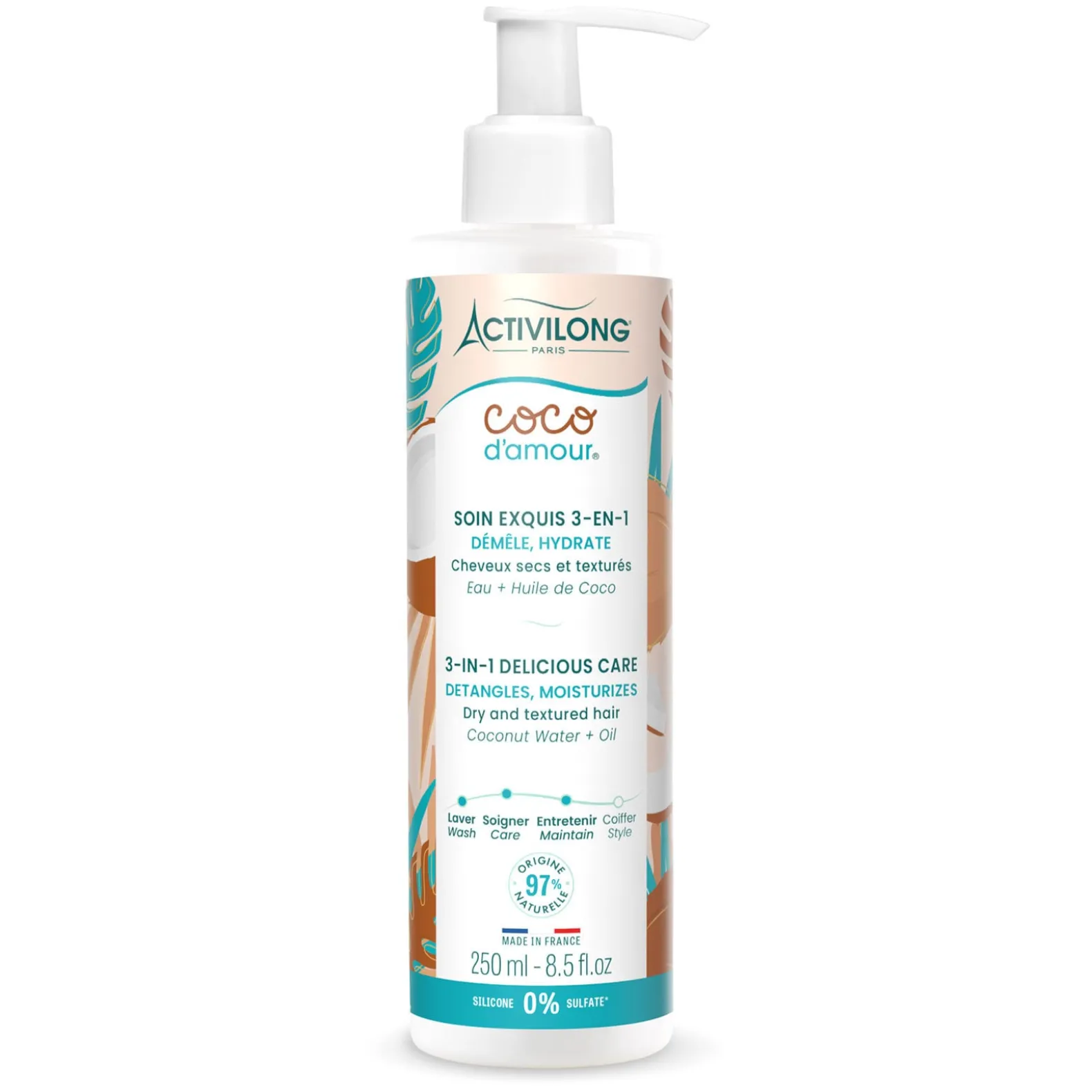 Soin exquis 3-en-1 cheveux secs et texturés Coco d'amour