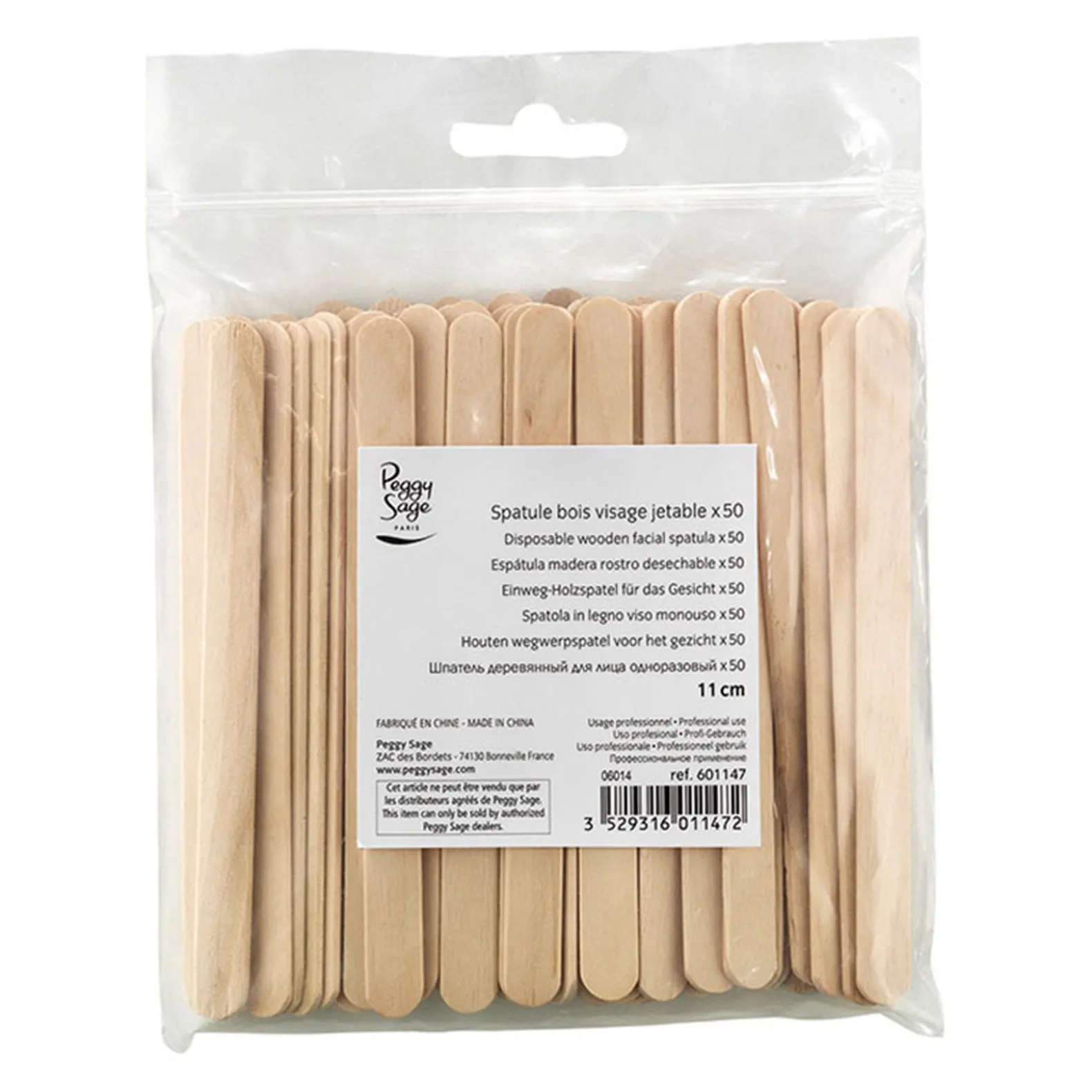 Spatule bois visage jetables lot de 50