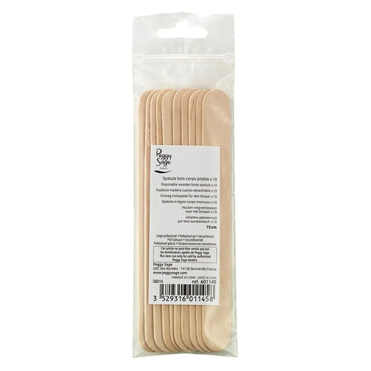 Spatules bois corps jetables lot de 10