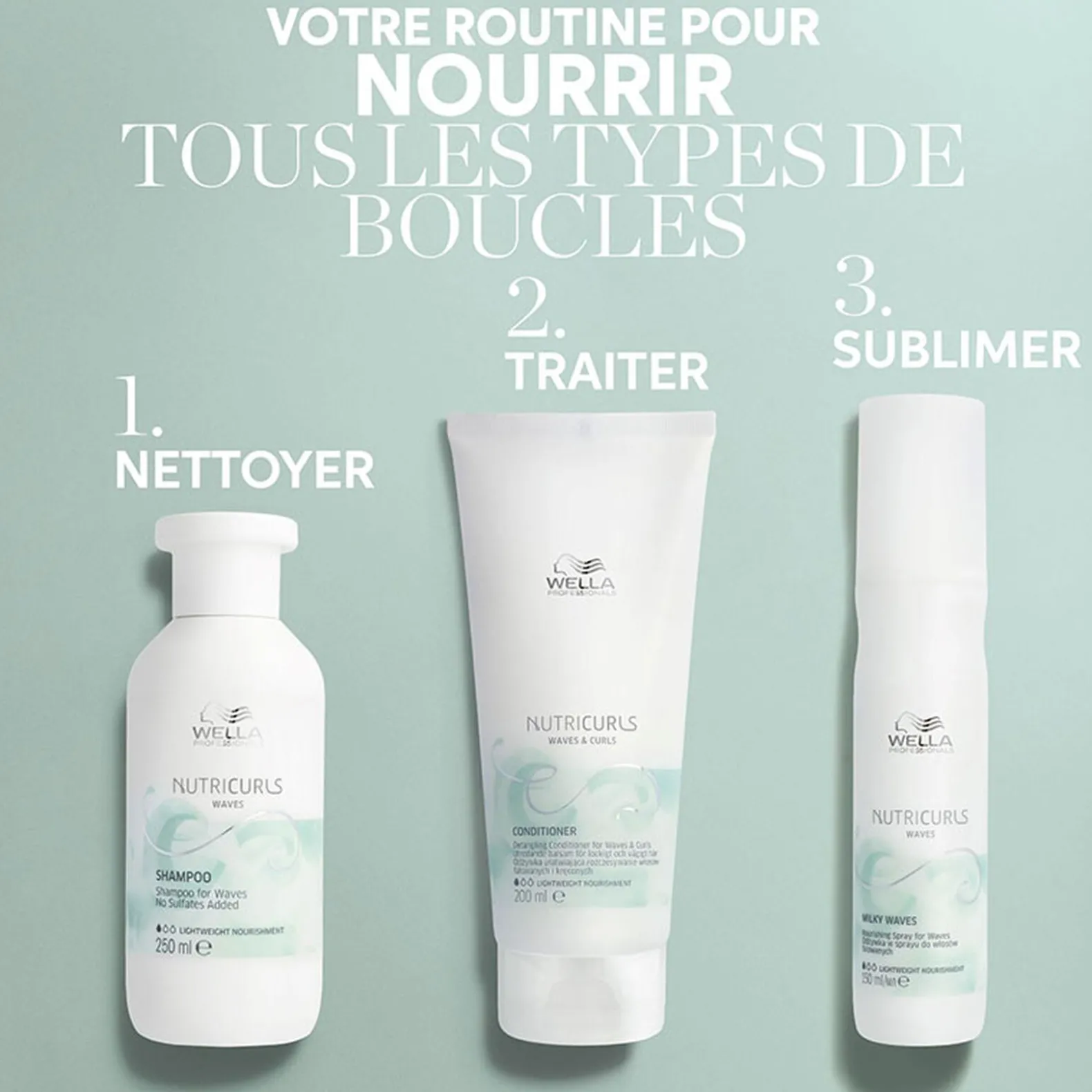 Spray nourrissant pour cheveux ondulés Milky Waves Nutricurls