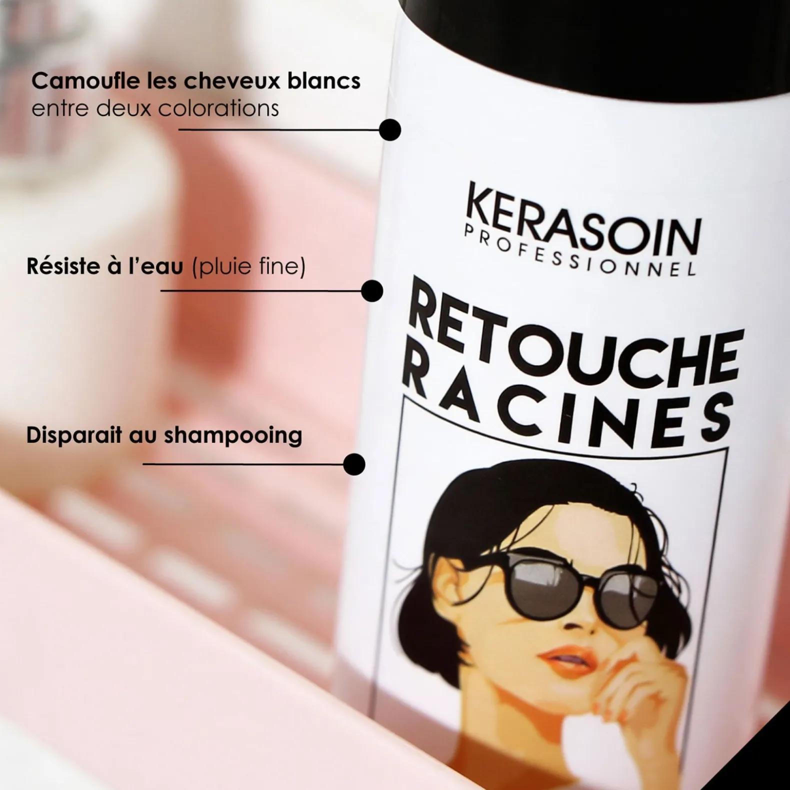 Spray retouche racines Châtain Clair