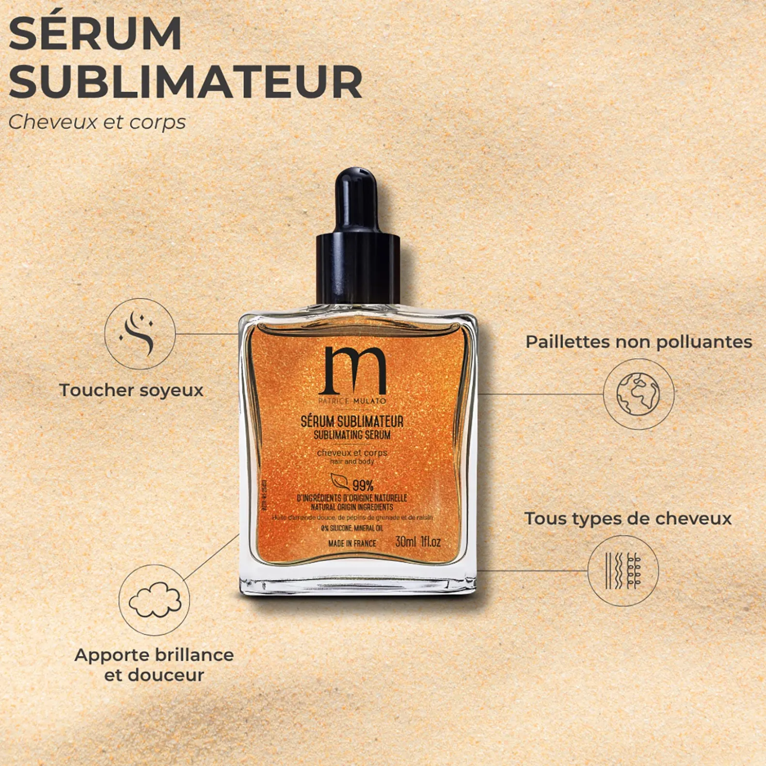 Sérum sublimateur cheveux et corps
