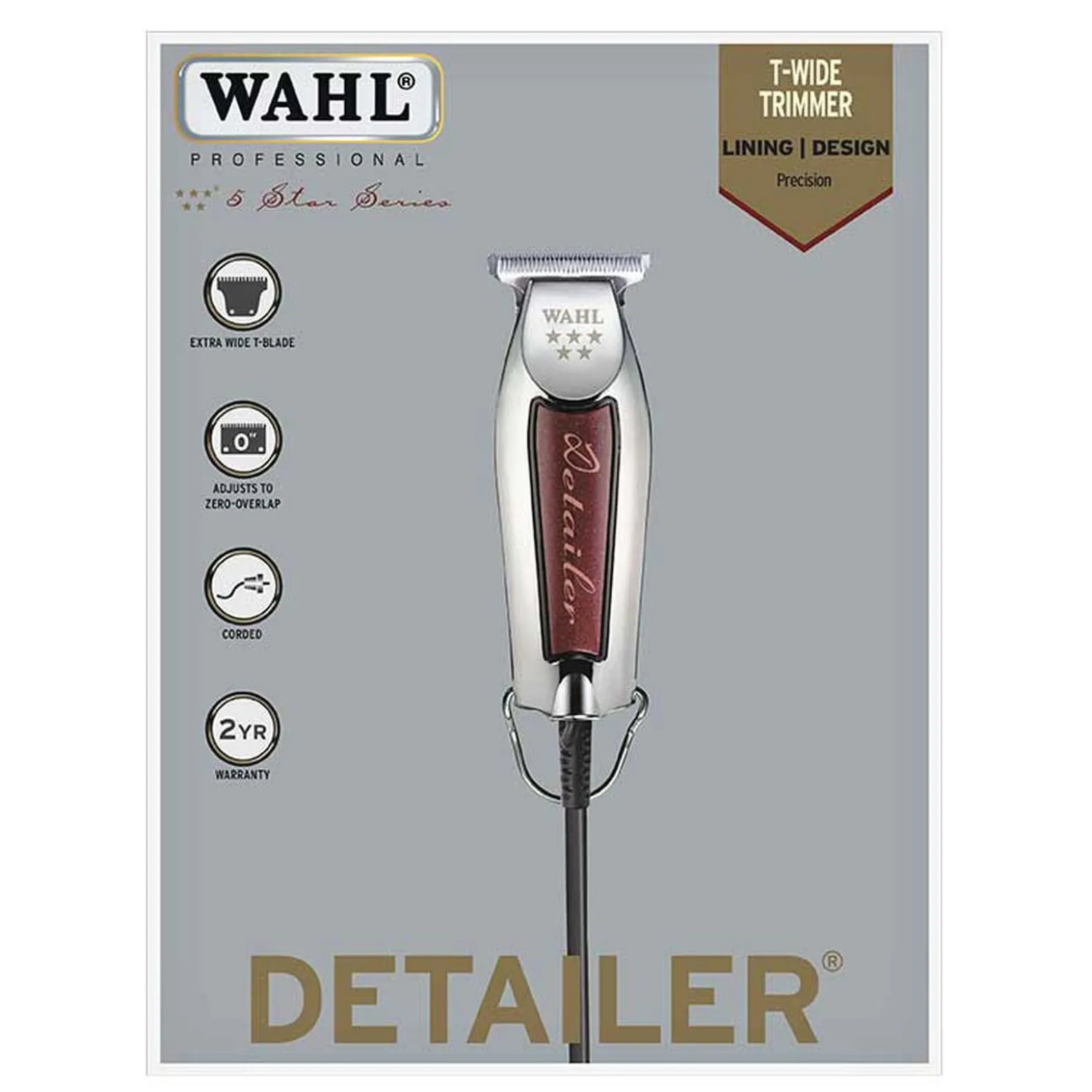 Tondeuse barbe et finition Detailer T-Wide 5 Star Series