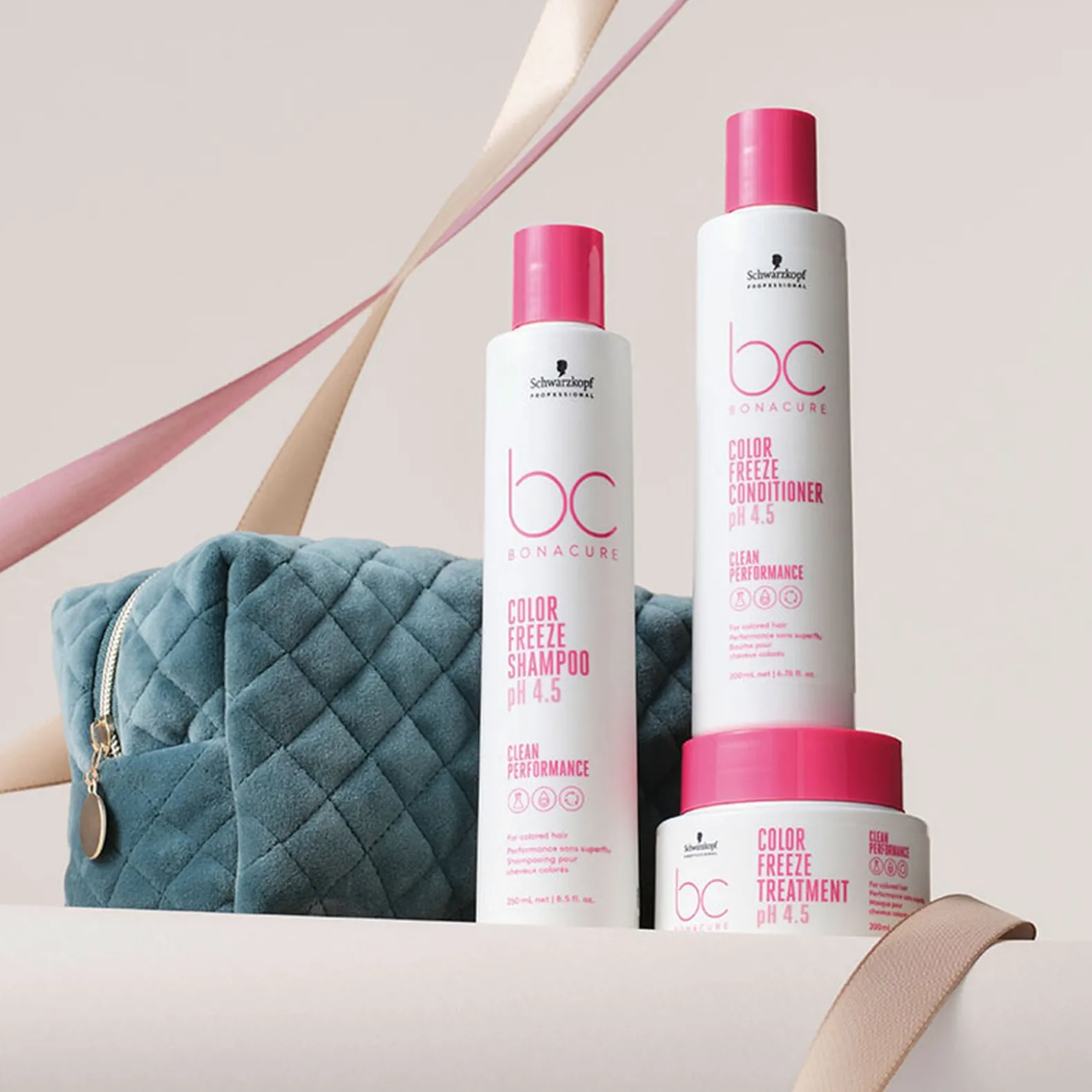 Trousse routine cheveux colorés BC Color Freeze
