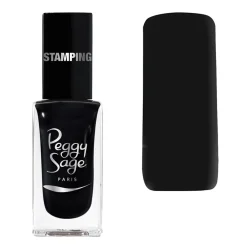 Vernis à ongles stamping Peggy sage noir