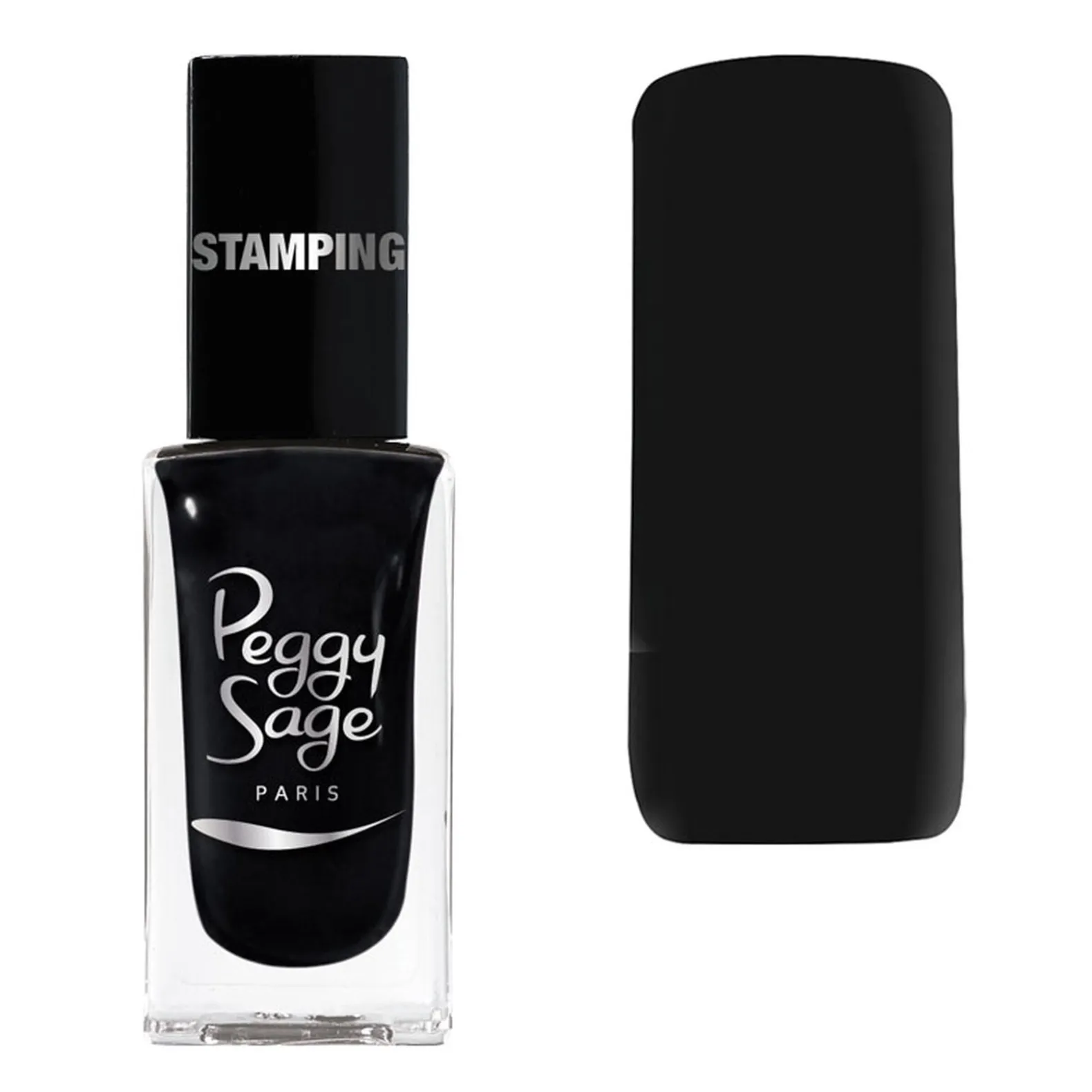 Vernis à ongles stamping Peggy sage noir