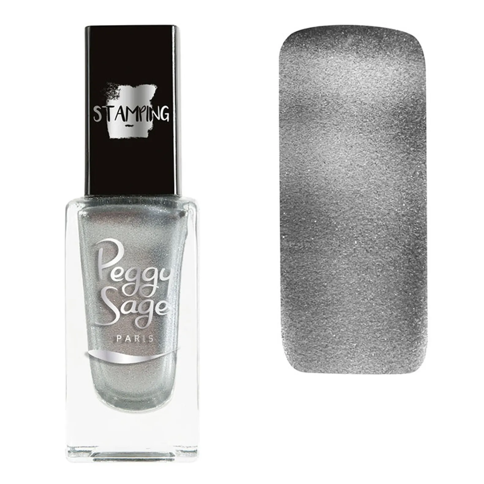 Vernis à ongles stamping Peggy sage silver