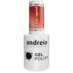 Vernis semi permanent Cat Eye Effect rouge avec des reflets rouges